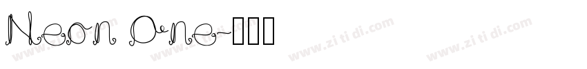 Neon One字体转换